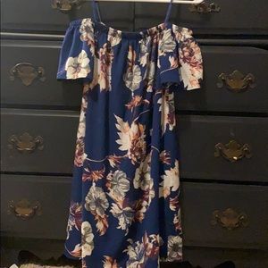 Off the shoulder floral dress